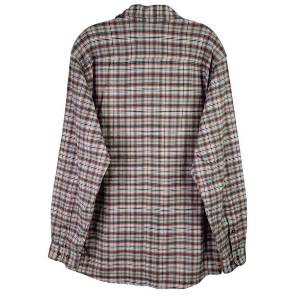 Orvis Shirt Flannel Men's Large Plaid Long Sleeve Button Up Active Fit Cotton - Picture 3 of 13